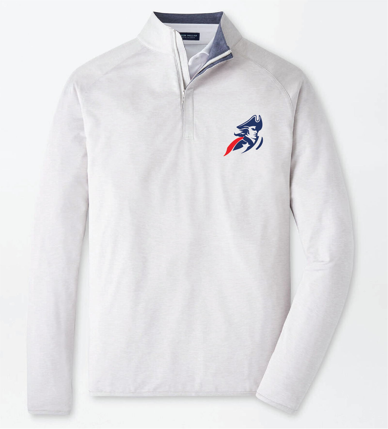 Trinity Patriots - Men's Peter Millar Stealth Performance Quarter-Zip British Grey