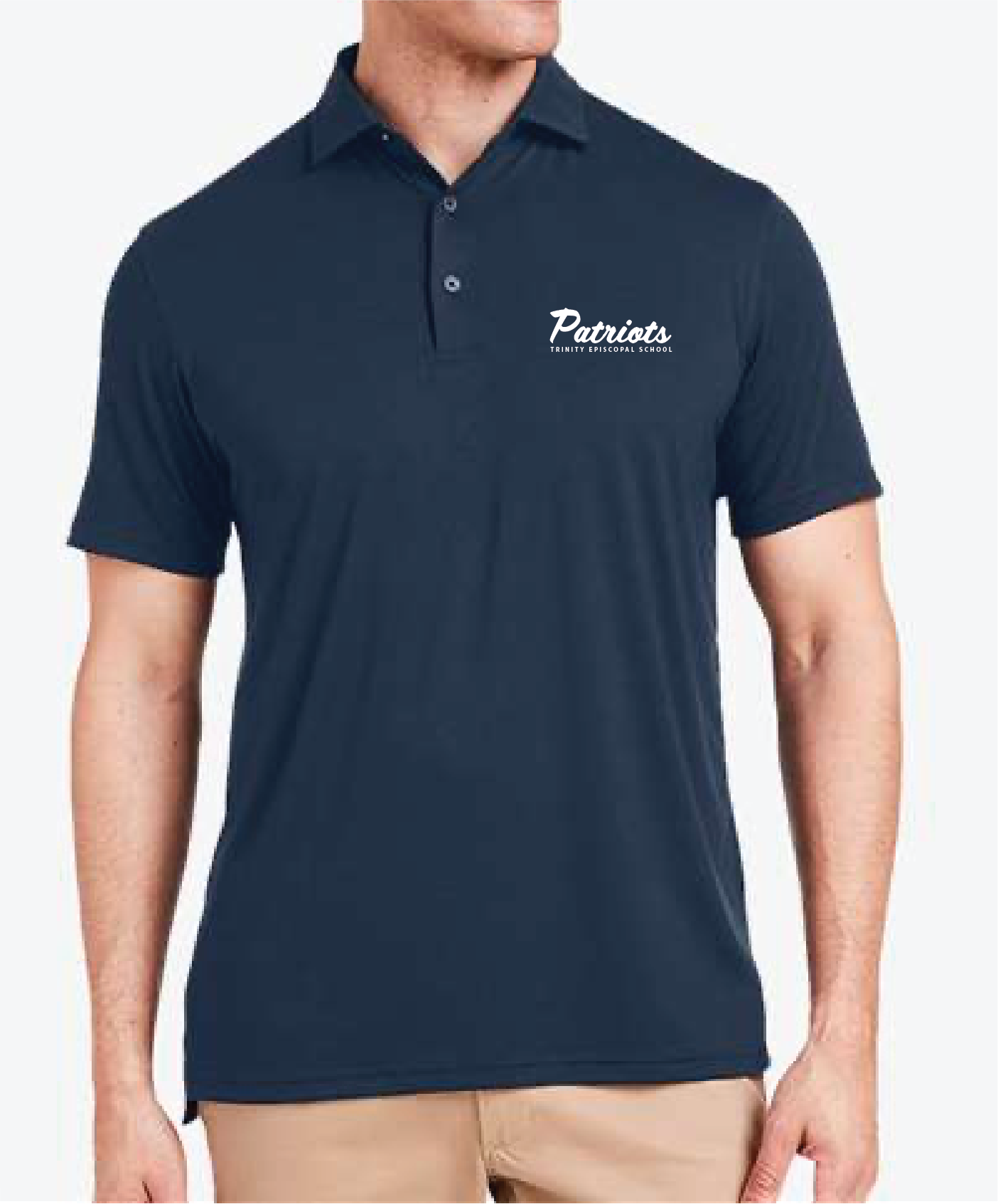 Patriots - Men's Navy TASC Performance Cloud Lightweight Polo