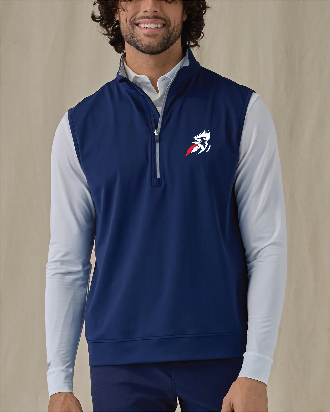 Patriots - Men's Navy Straight Down Carson Vest New Indigo